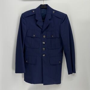 US Air Force Blue Service Dress Uniform Jacket 37S Military Tunic 8405-935-2782